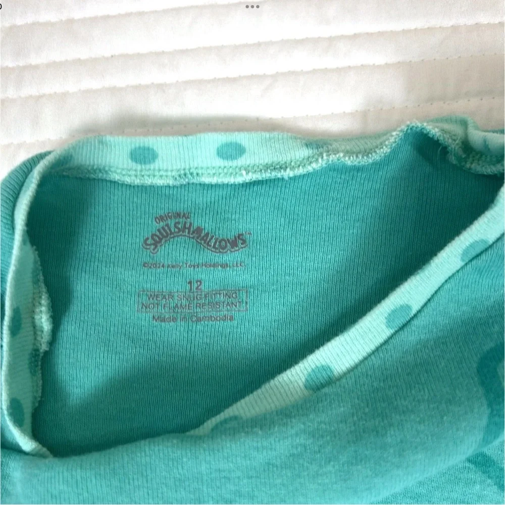 Squishmallows Girls 4-Piece Pajamas Size 12 Pink Turquoise 2 Sets Very Soft Lot